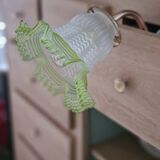 Green tulip wall light