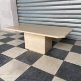 Travertine coffee table