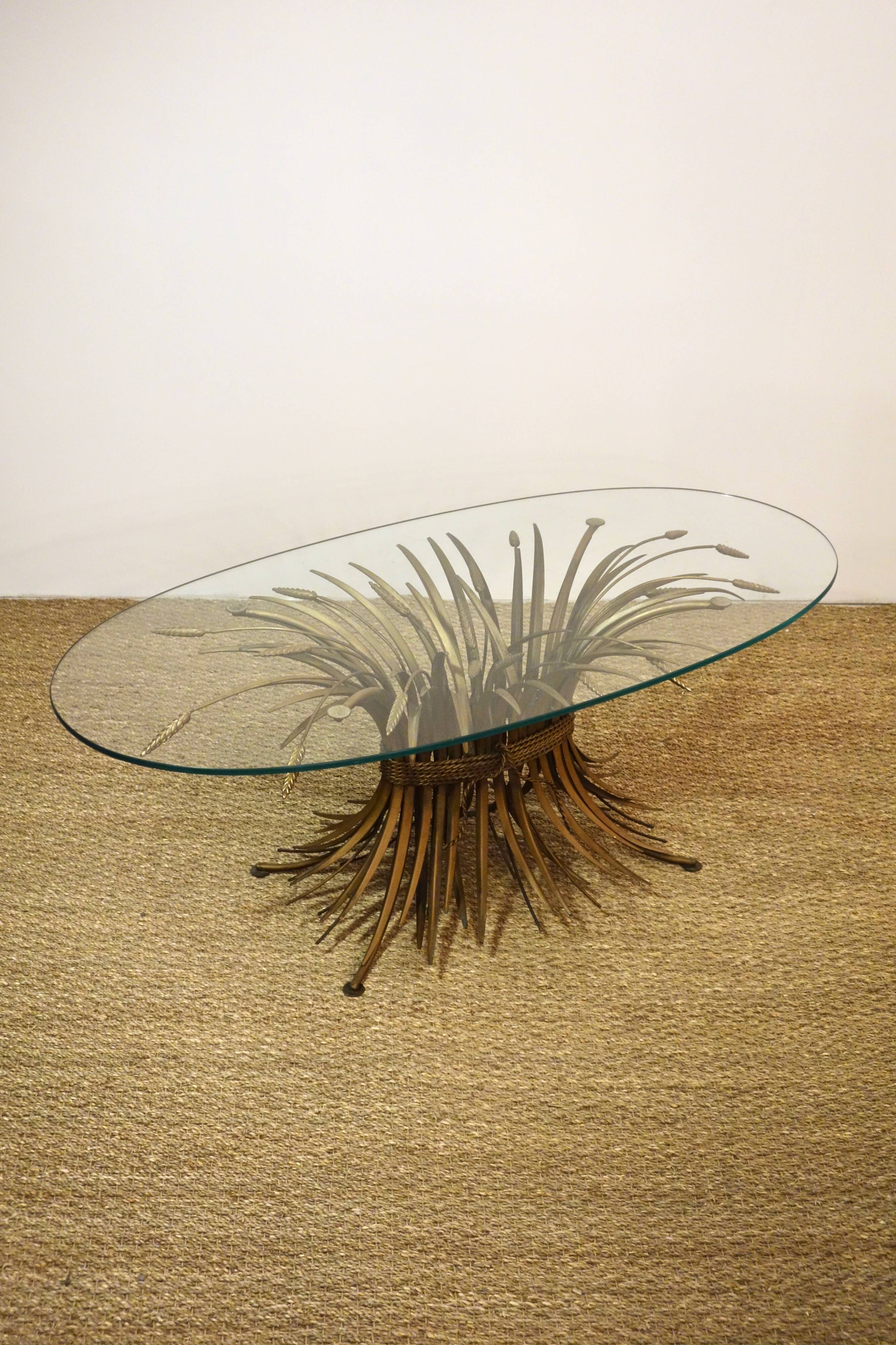 Chanel coco "wheat gerbe" coffee table from the 1950s
