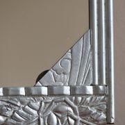 Mirror art deco floral roses and leaves 36c49cm