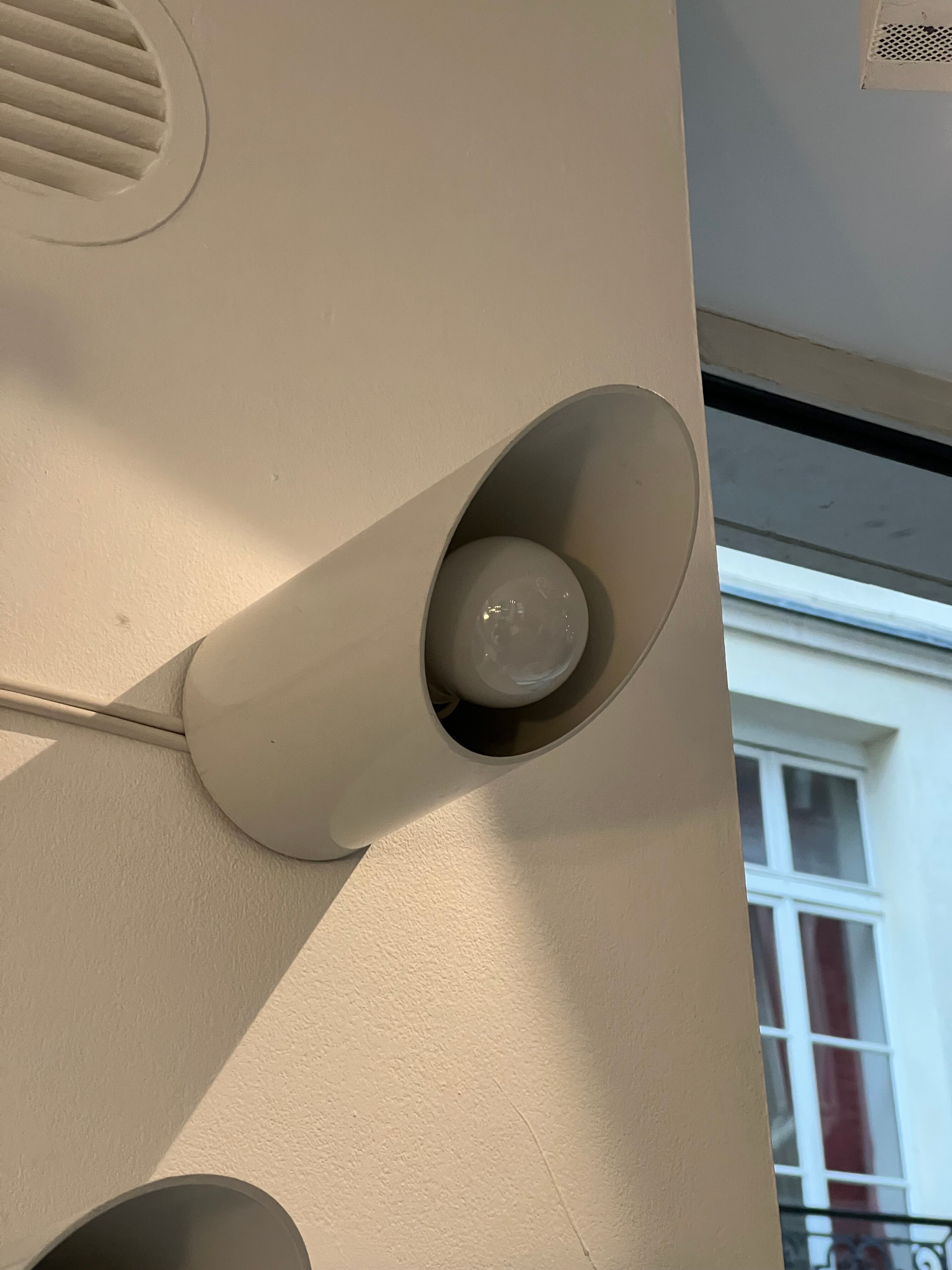 Pair of Obliqua wall lights by Ignazia Favata and Claudio Dini for Bieffeplast 1969