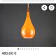 Scandinavian suspension trio Holmegaard 1960, opal glass blown.