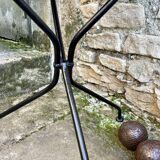 Iron pedestal table