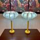 Paire de grandes lampes design 1960.