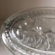 Molded glass table butter tray cow décor