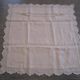 Antique embroidered/monogrammed pillowcase: 75x75cm