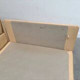 Canapé-lit/méridienne De Sede DS76 en cuir beige, années 1970