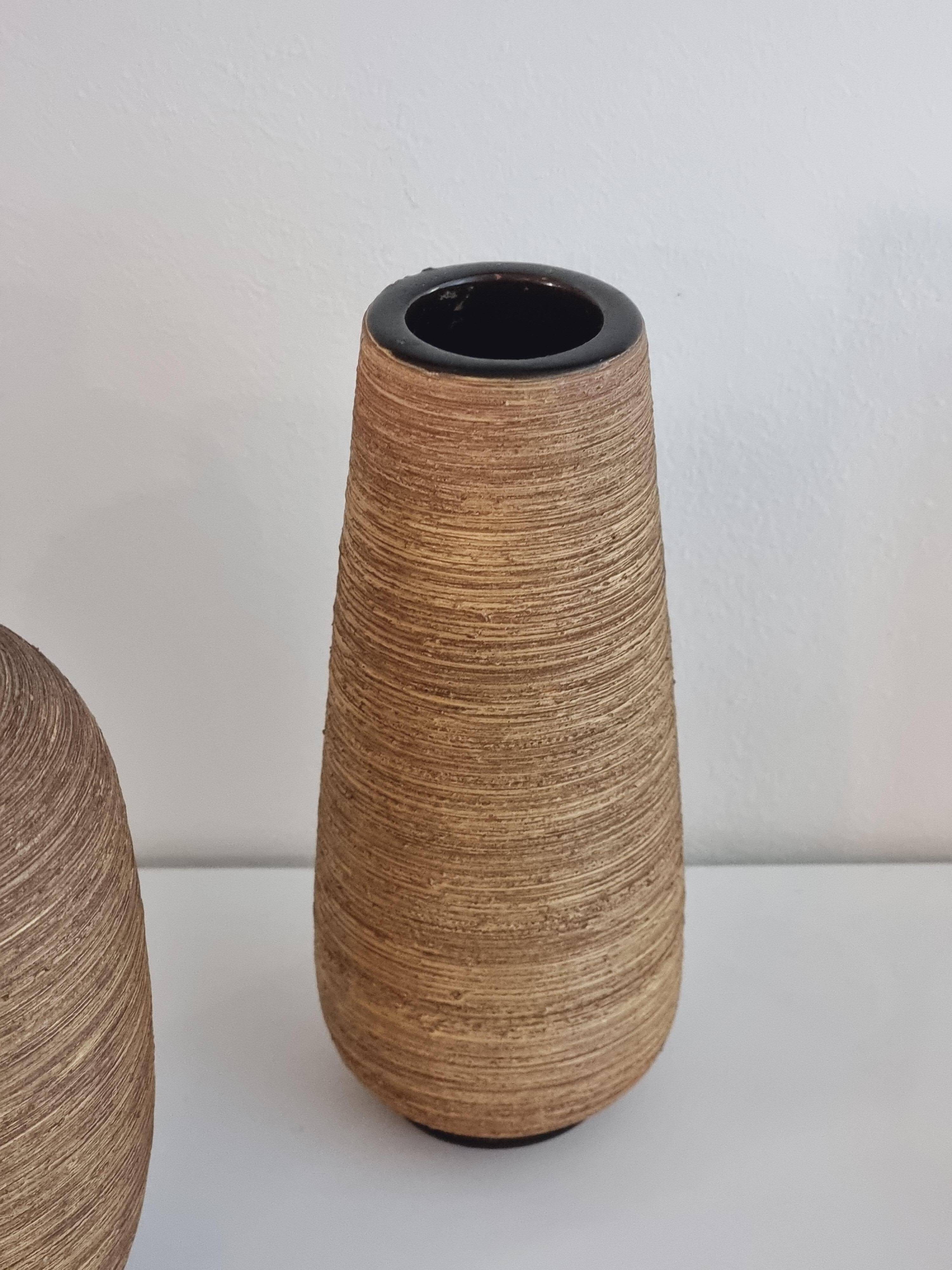 Set of two ceramic vases by Greta Runeborg for Ekeby, Scandinavian Modern