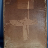 Baguette frame and glass St Louis XVI