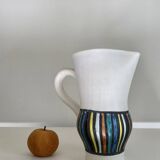 "Pyjama" earthenware pitcher vase Roger CAPRON signed on the back - ceramic