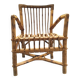 Vintage wicker and rattan children's armchair
