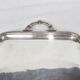 Serving tray with liqueur or other silver metal old art nouveau hallmark