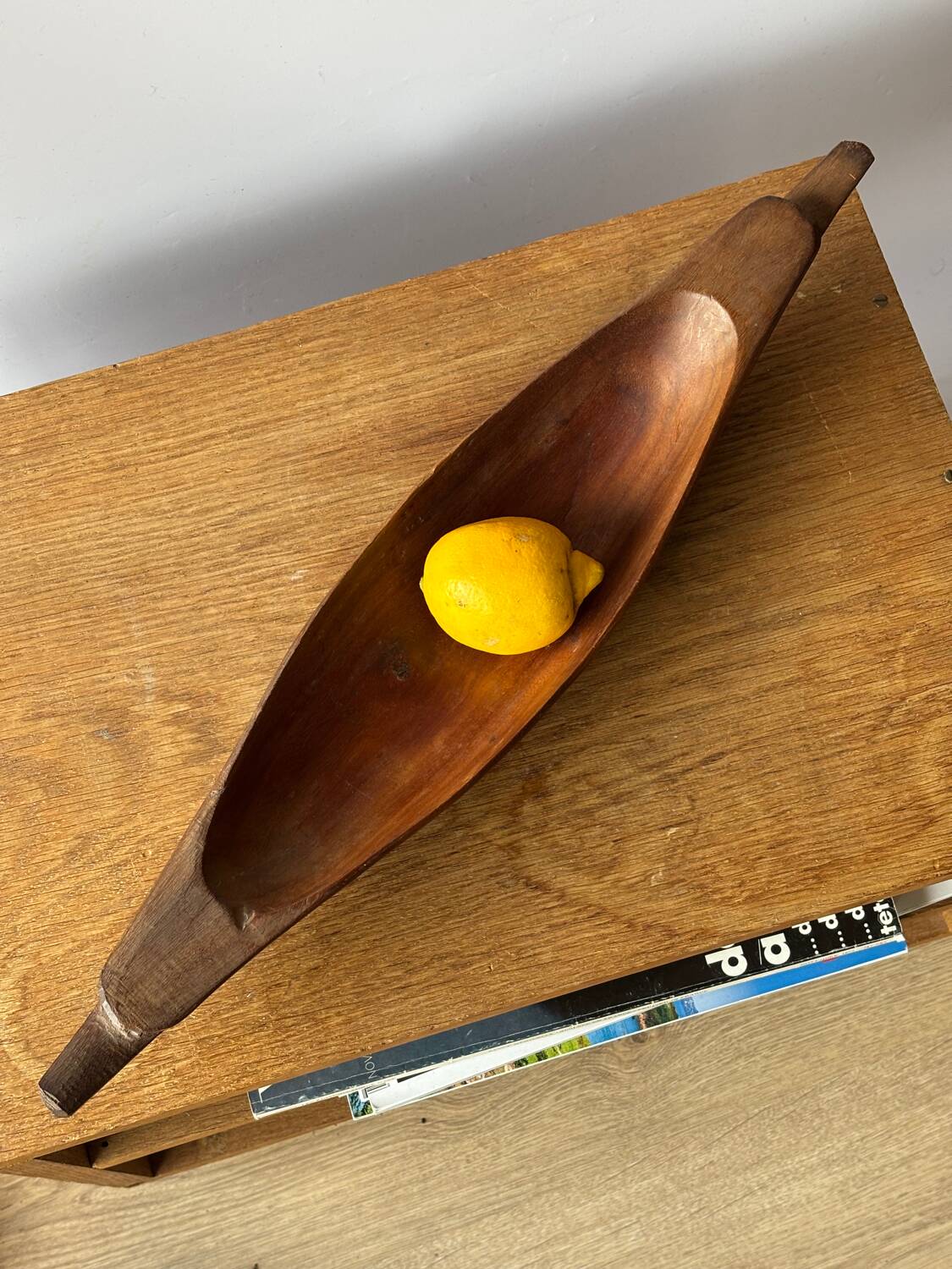 Large teak pocket emptier