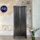 Strafor double-door corrugated iron cloakroom, circa 1920.