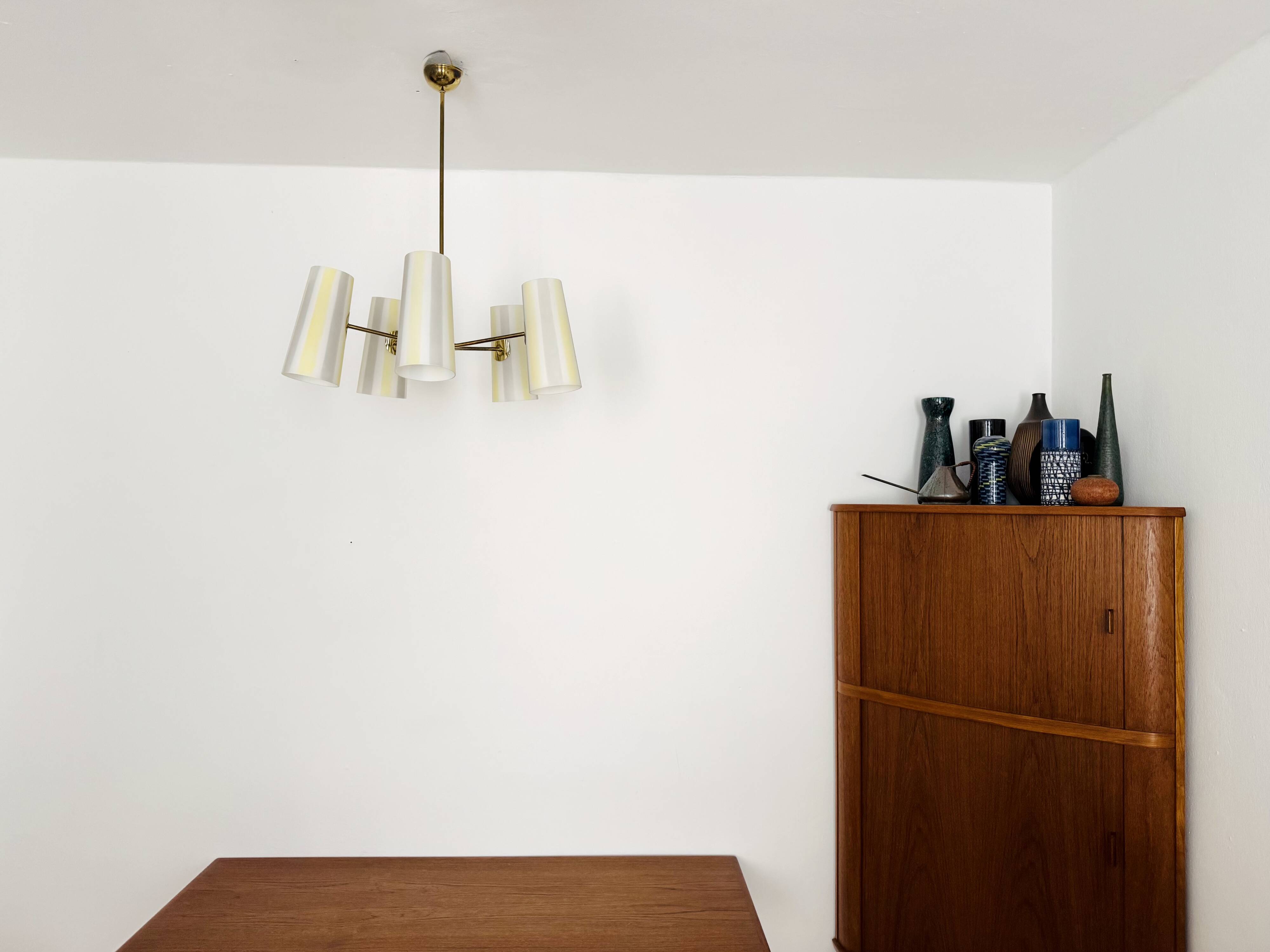 Austrian Brass Chandelier by Rupert Nikoll