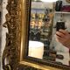 Miroir doré Louis XVl