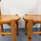 Set of 2 vintage Scandinavian chairs by Rainer Daumiller in pine from the 1960s.