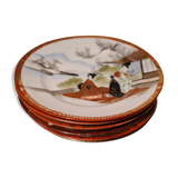 Lot de 6 assiettes venant du japon