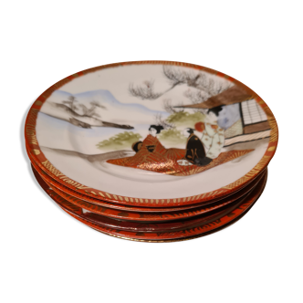 Lot de 6 assiettes venant du japon