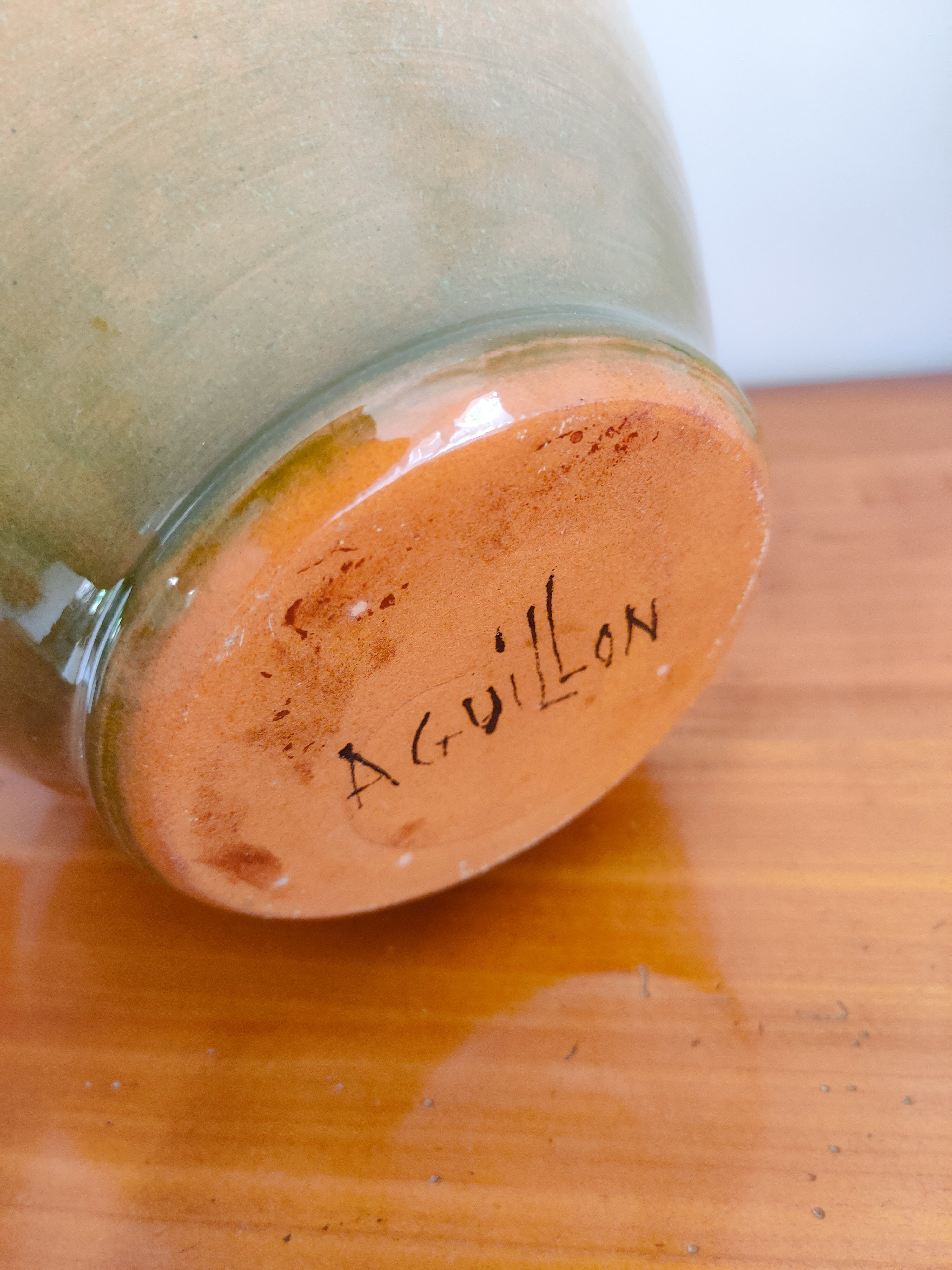 Jarre artisanale vintage Aguillon