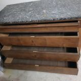 Louis Philippe chest of drawers with 4 drawers