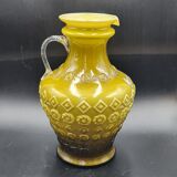 Italian opaline vase with molded pattern