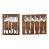 Ercuis cutlery - silver metal - forks and tablespoons