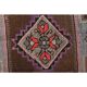 Vintage Turkish Oushak Handmade Wool Cotton Brown Runner Rug 56x235