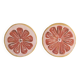 Dessous de verre pamplemousse rose