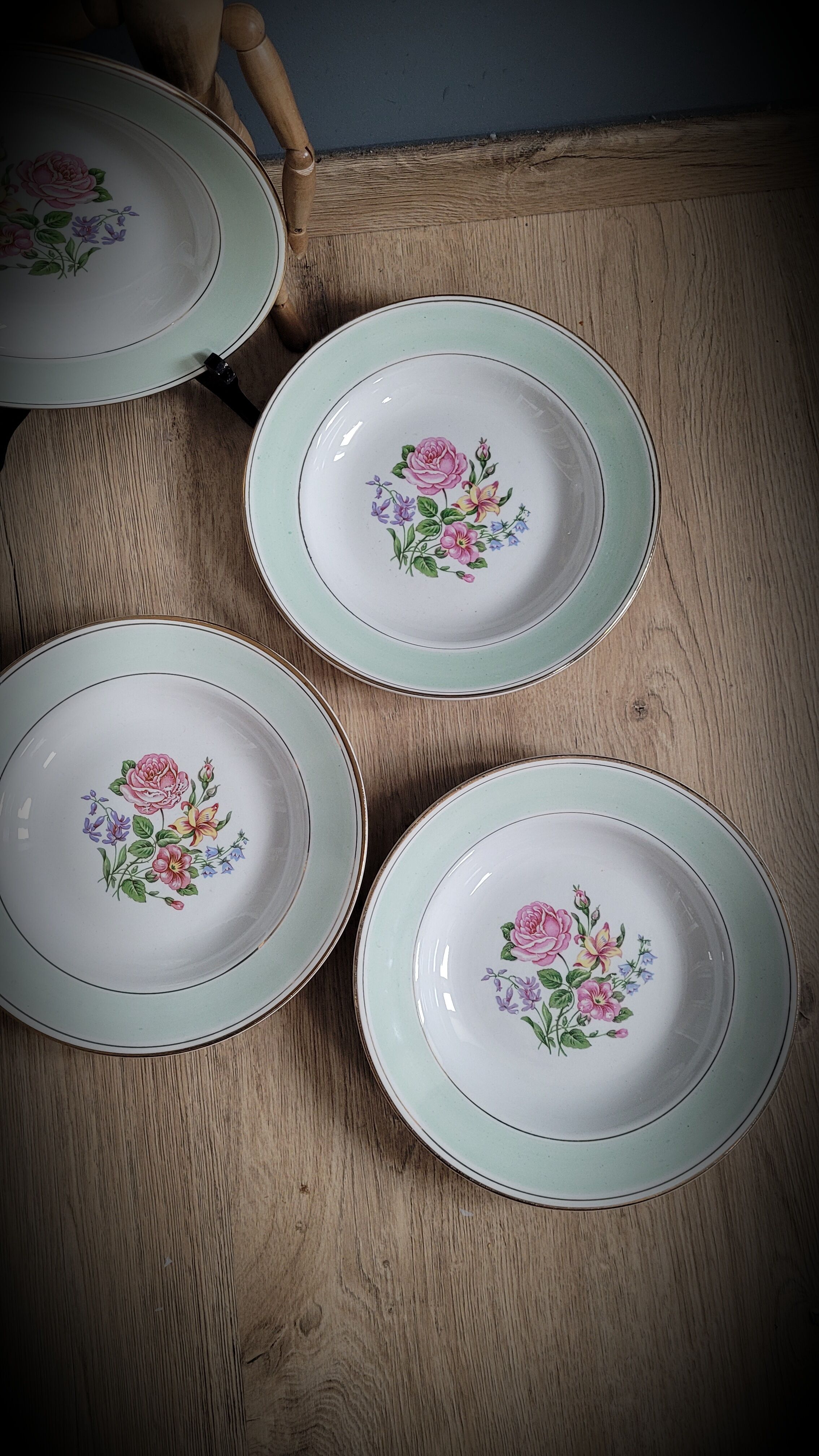 Set of 6 plates Amandinoise