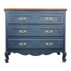 Renovated cherry wood chest of drawers