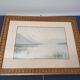 Pastel landscape signed ambroise 1914