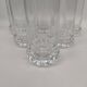 6 orangeade glasses, crystal water, 1970s