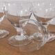 Set of 4 finely engraved vintage port wine glasses