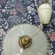 Vintage suspension, raised and lowered opaline porcelain.