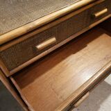 Rattan/bamboo chest of drawers