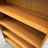 Vintage large teak bookcase danish design 60s