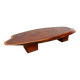 Organic Coffee Table "Slab" in Solid Exotic Wood