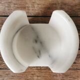 Ashtray and marble under glass
