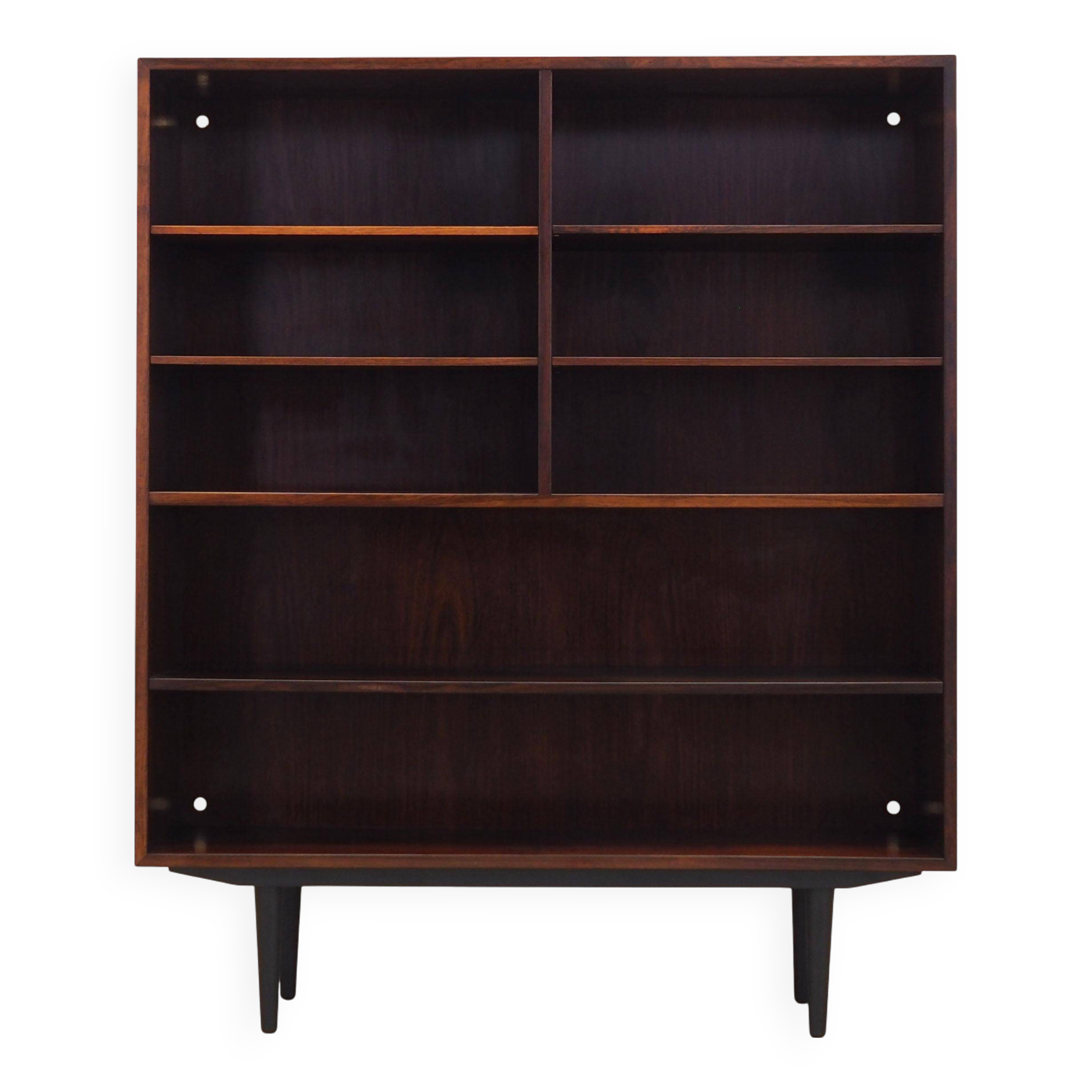 Mahogany bookcase, Danish design, 1970s, manufacturer: Omann Jun