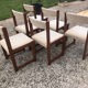 Suite 6 chaises vintage