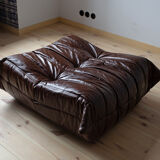 Togo brown leather set designed by Michel Ducaroy 1973