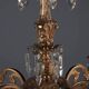Antique Rococo chandelier in bronze and crystal, Italy, 20th century