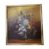 Tableau Andrée Cottray 1980, bouquet