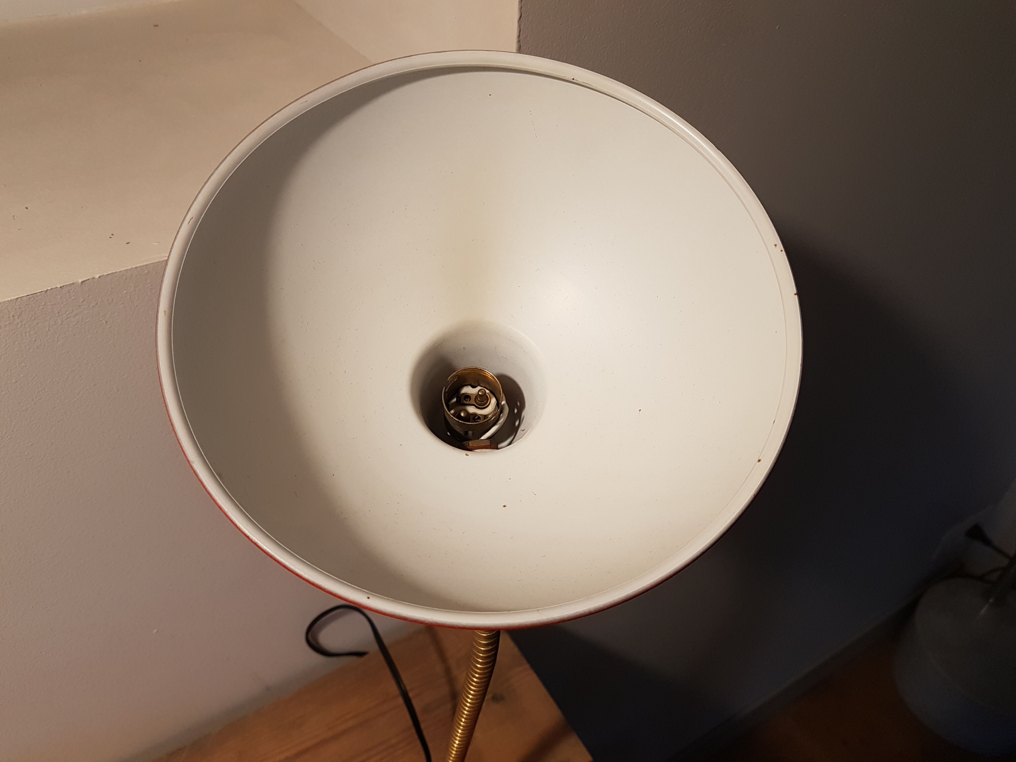 Lampe années 50 rouge