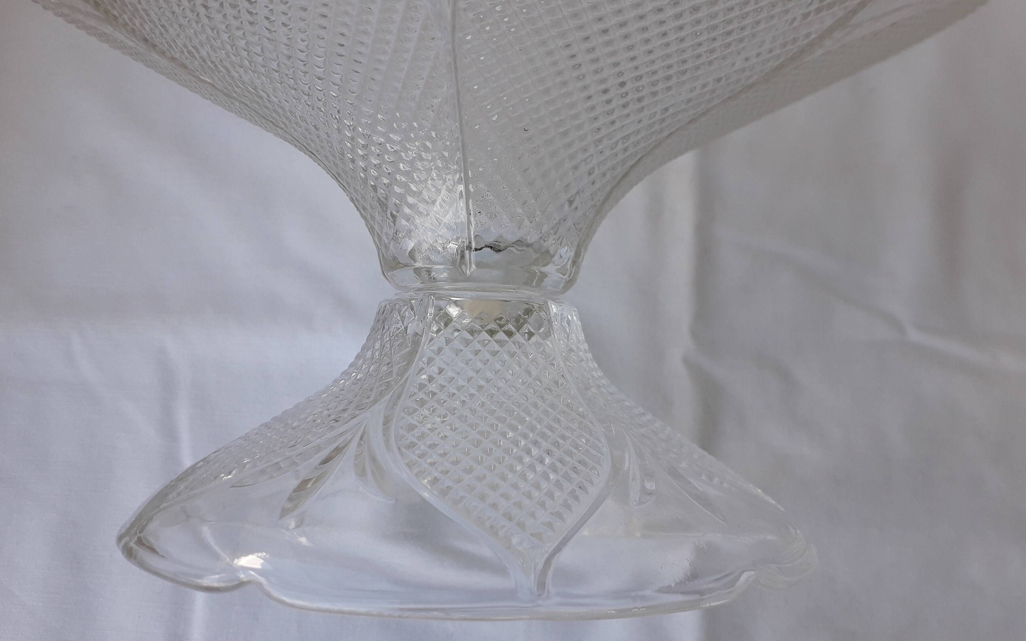 Coupe sur pied en verre