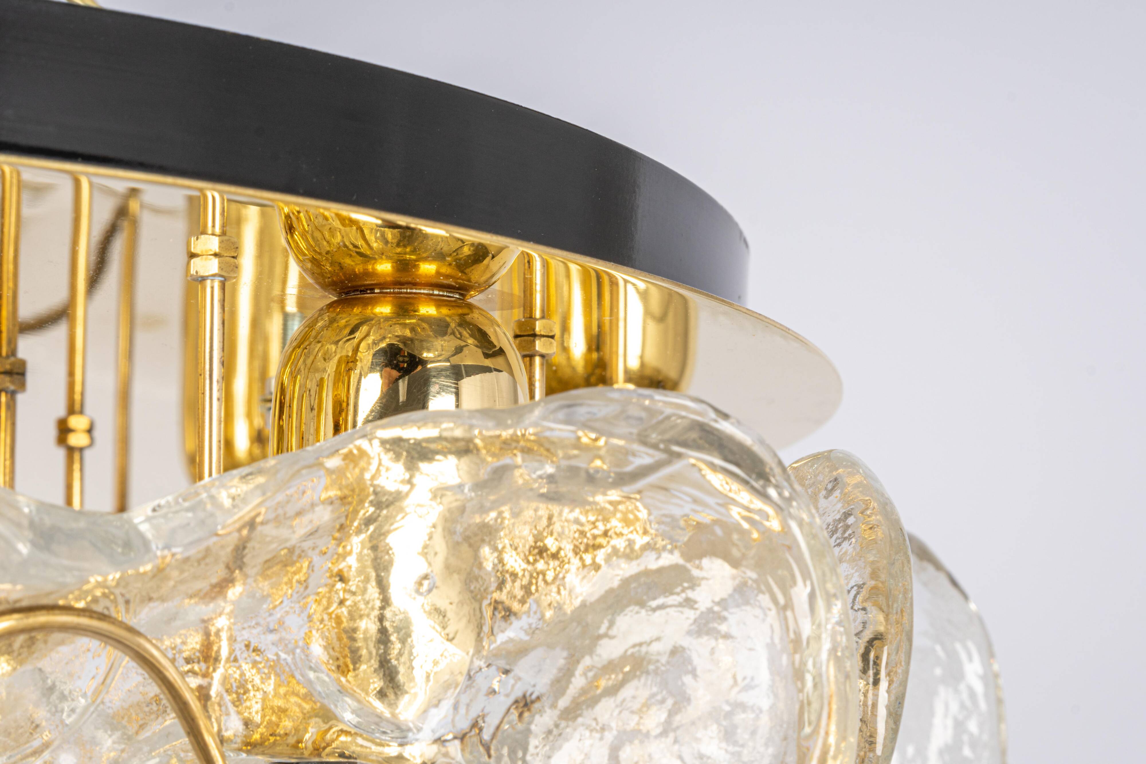 Ceiling light Catena with Murano glass by Kalmar, Austria, 1960.