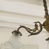 Bronze chandelier 4 tulips