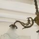 Bronze chandelier 4 tulips