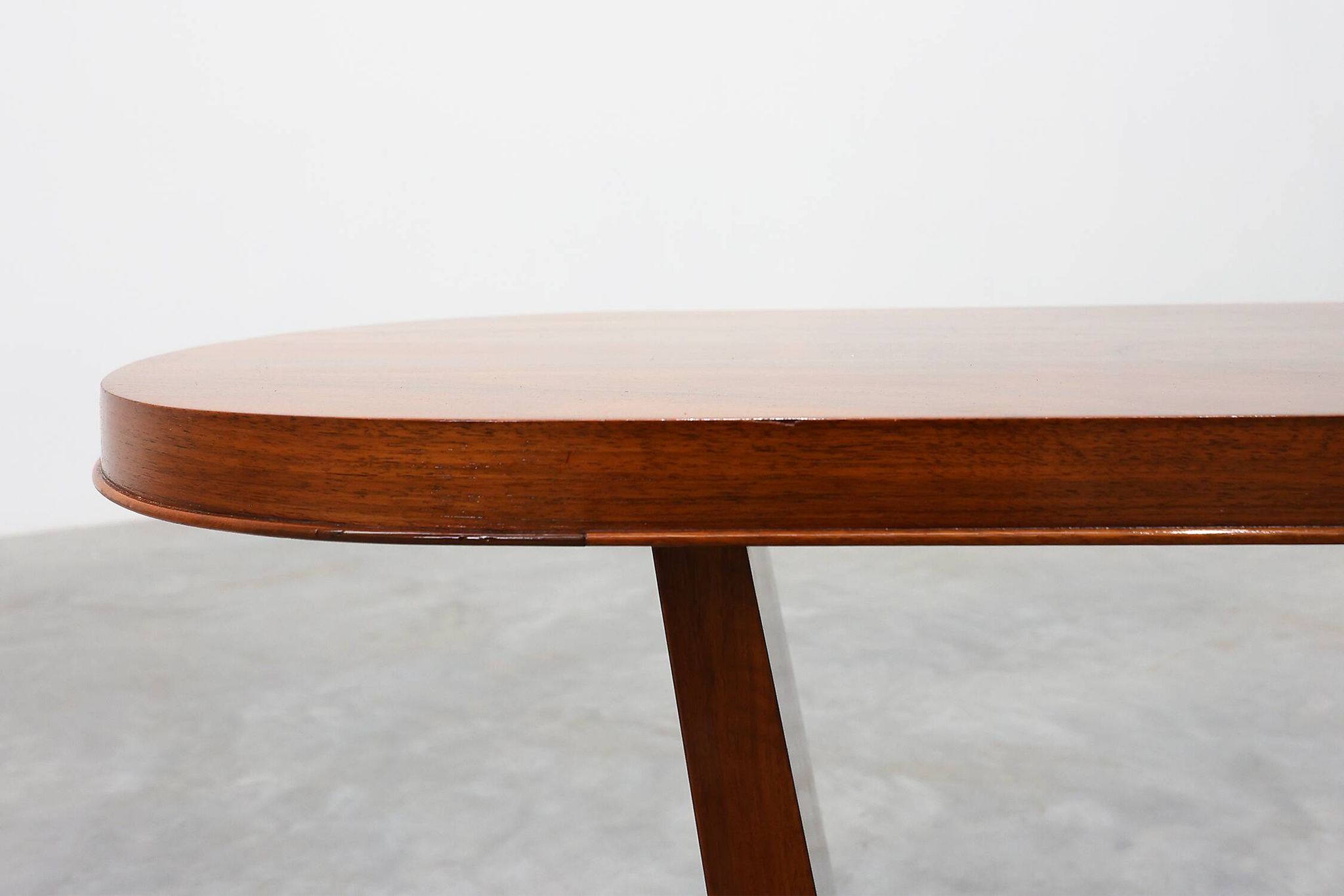 Art Deco Walnut Veneer Coffee Table, Belgium, circa 1920